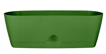 Горшок овальный InGreen Amsterdam д/суккулентов,25см,оливковый